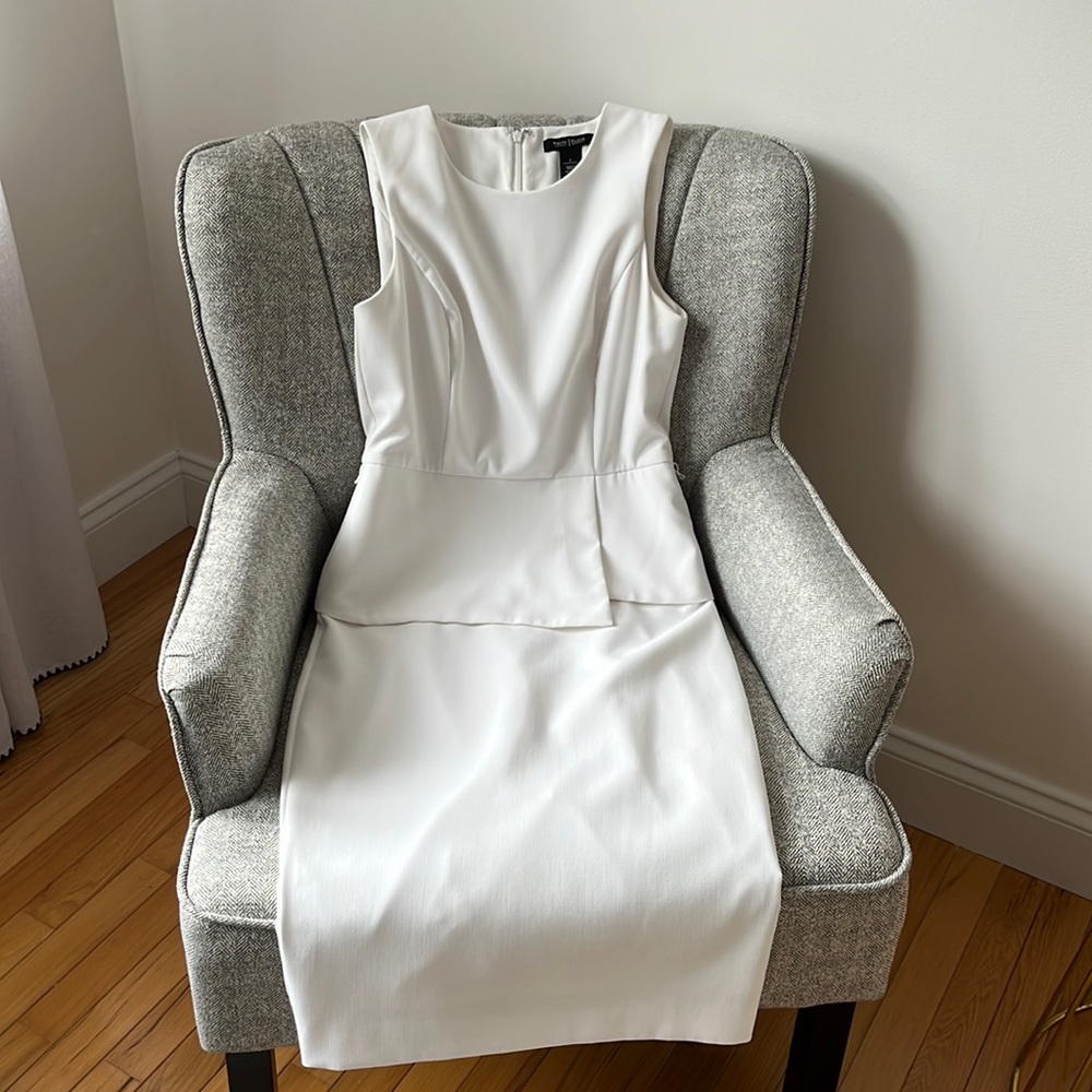 Woman’s white midi dress in size 2